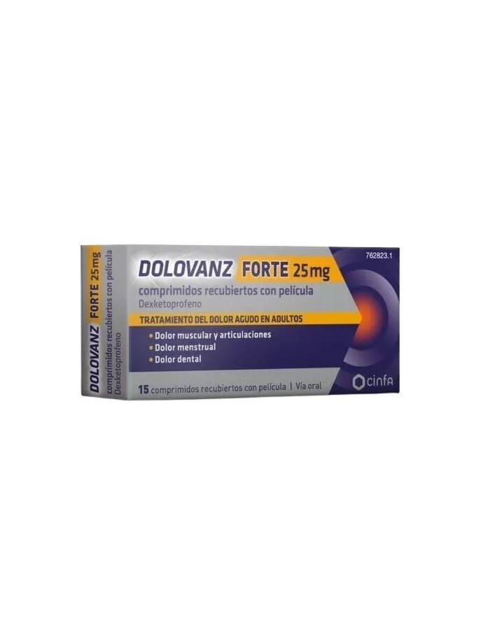 Dolovanz Forte 25 mg 15 Comprimidos Recubiertos