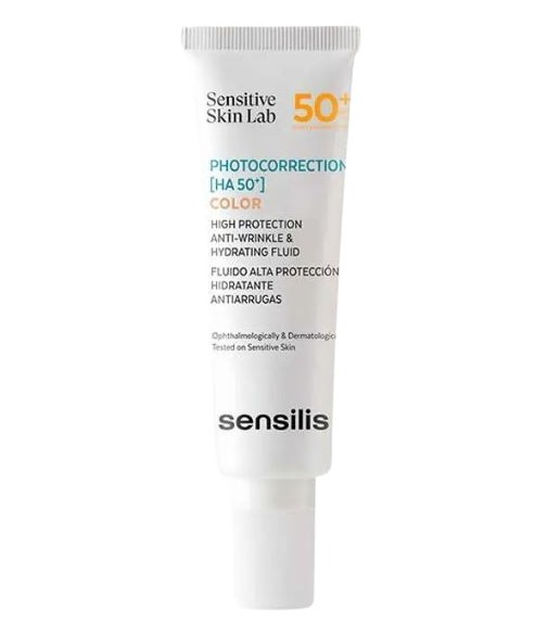Sensilis Photocorrection HA 50+  Fluido Alta Protección Hidratante Antiarrugas Color 50 ml