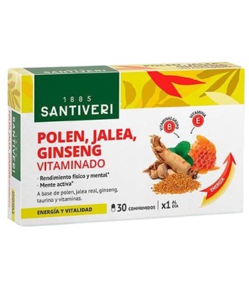 Santiveri Polen, Jalea y Ginseng 30 Comprimidos