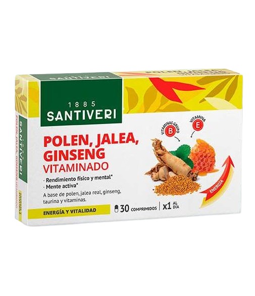 Santiveri Polen, Jalea y Ginseng 30 Comprimidos