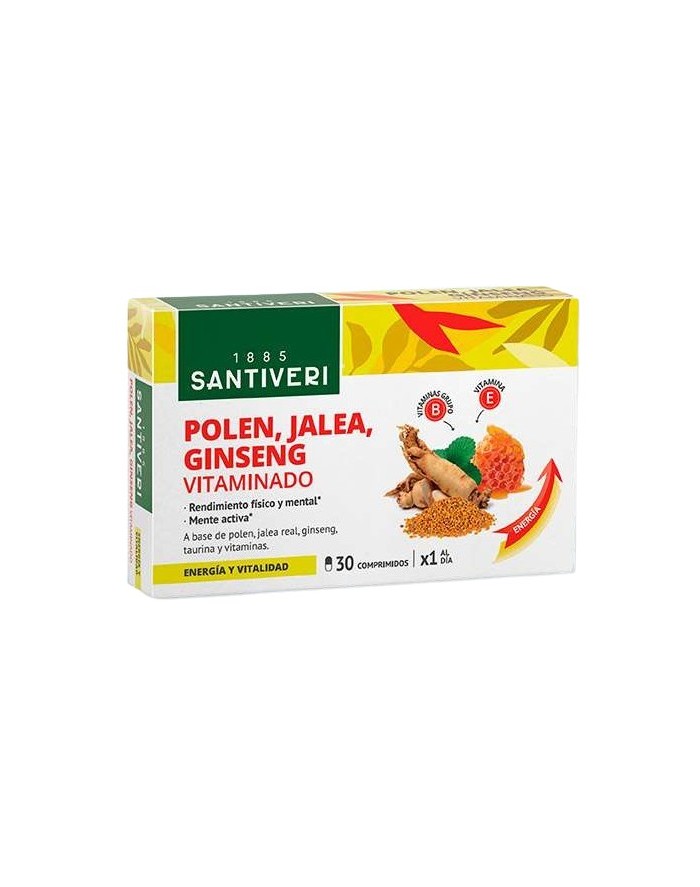 Santiveri Polen, Jalea y Ginseng 30 Comprimidos