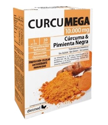 Dietmed CurcuMax Cúrcuma y Pimienta Negra 10.000 mg