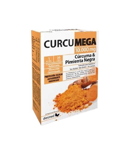 Dietmed CurcuMax Cúrcuma y Pimienta Negra 10.000 mg