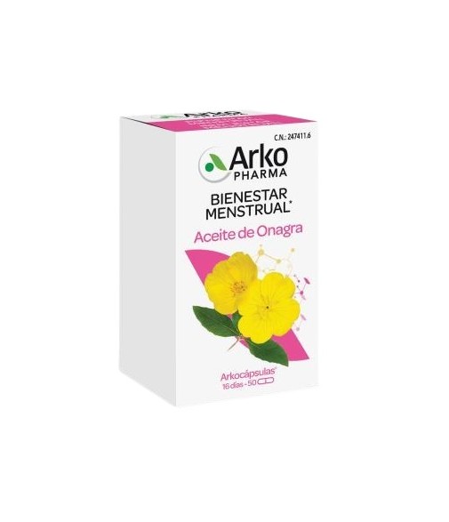 Arkofluido Aceite Onagra 50 cápsulas