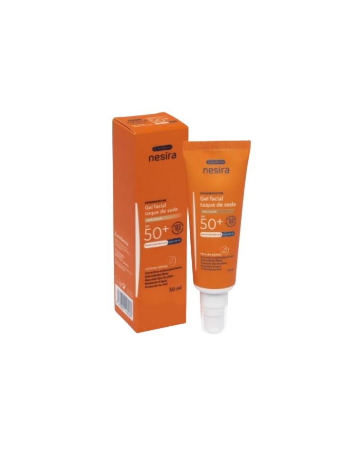Acofarma Nesira Solar Facial Gel Silk Touch with Color SPF50+ 50 ml