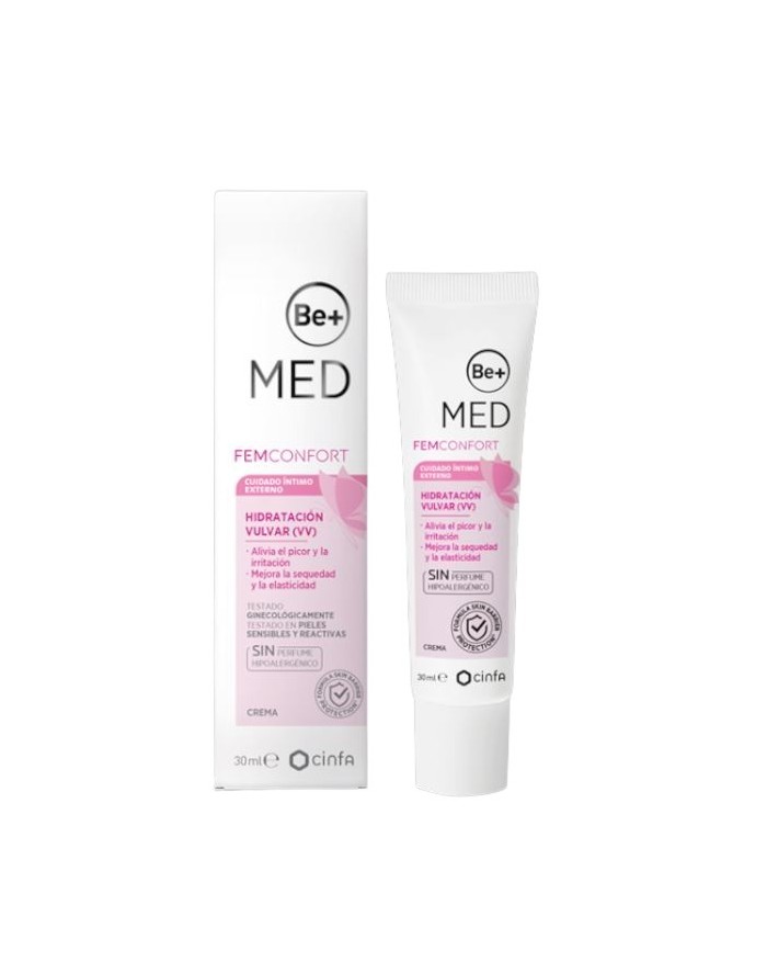 Be+ Med Femconfort Crema de Cuidado Íntimo Externo 30 ml