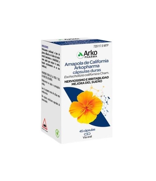 Arkocápsulas Amapola Califor 300 mg 45 cápsulas