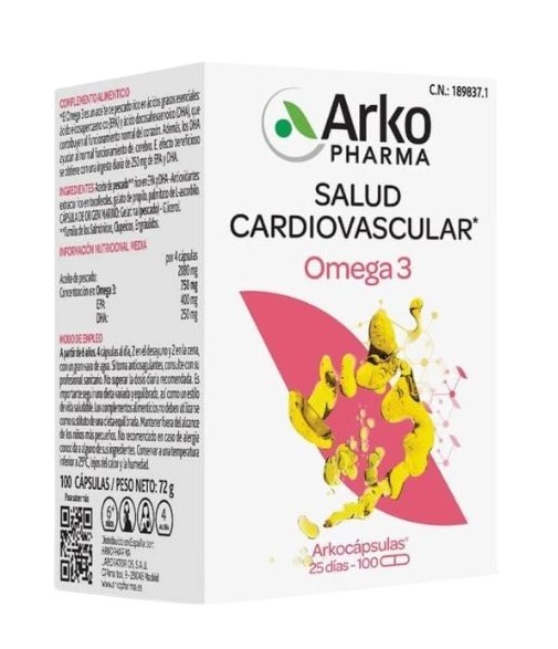 Arkofluido Ac Salmon 100 perlas