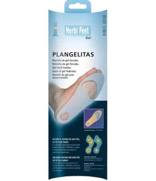 Herbi Feet Plantilla Plangelitas Zona Talón y Metatarsos T/s