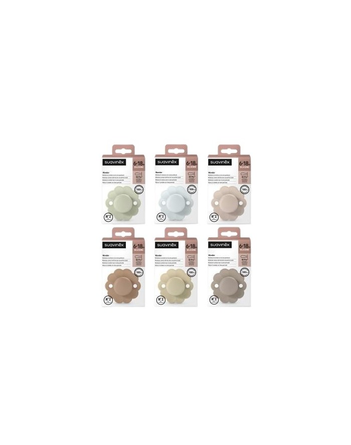 Suavinex Chupa Wonder Silicone Soft Color 6-18 m