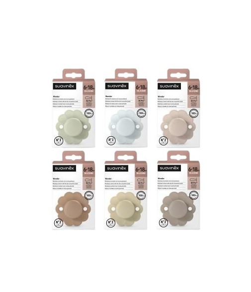 Suavinex Chupa Wonder Silicone Soft Color 6-18 m