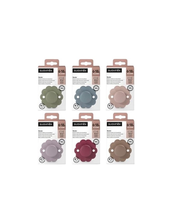 Suavinex Chupa Wonder Silicone Intense Color 6-18 m