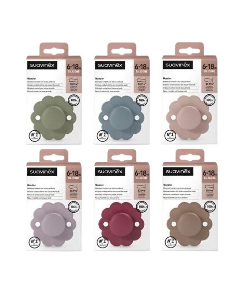 Suavinex Chupa Wonder Silicone Intense Color 6-18 m