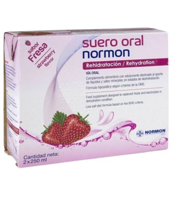 Normon Suero Oral Sabor Fresa 2x250 ml