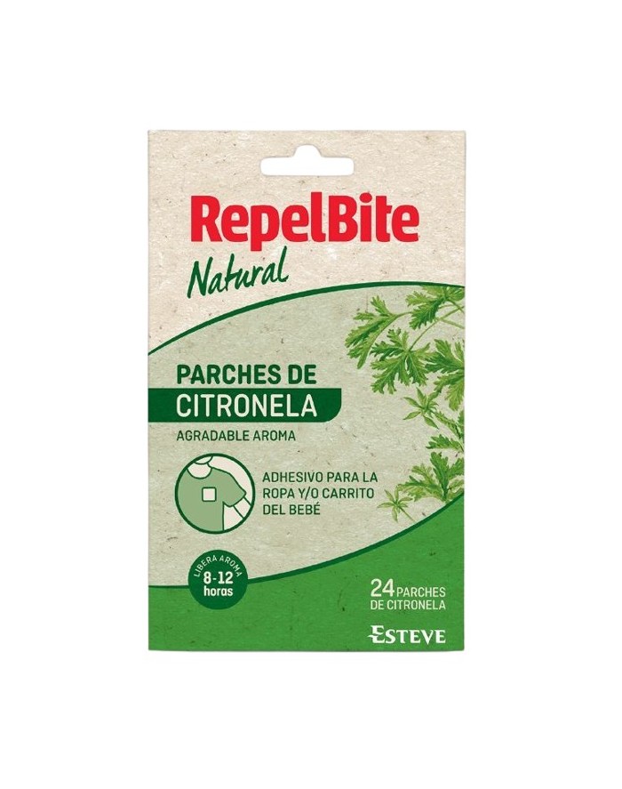 Repel Bite Natural Parches de Citronela 24 Unidades