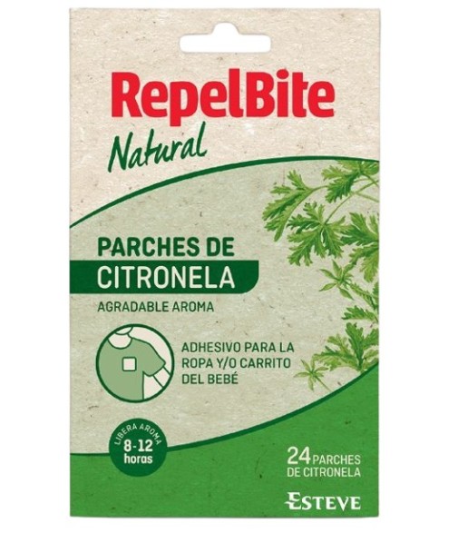 Repel Bite Natural Parches de Citronela 24 Unidades