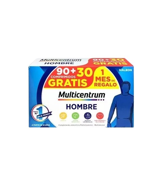 Multicentrum Hombre 90+30 Comprimidos