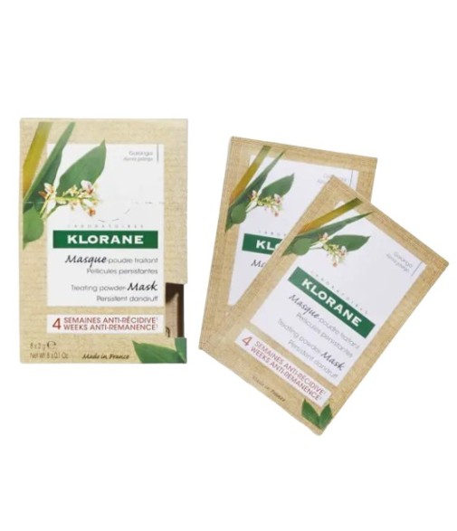 Klorane Mascarilla Polvo Tratante a la  Galanga 8 Sobres 3 Gramos