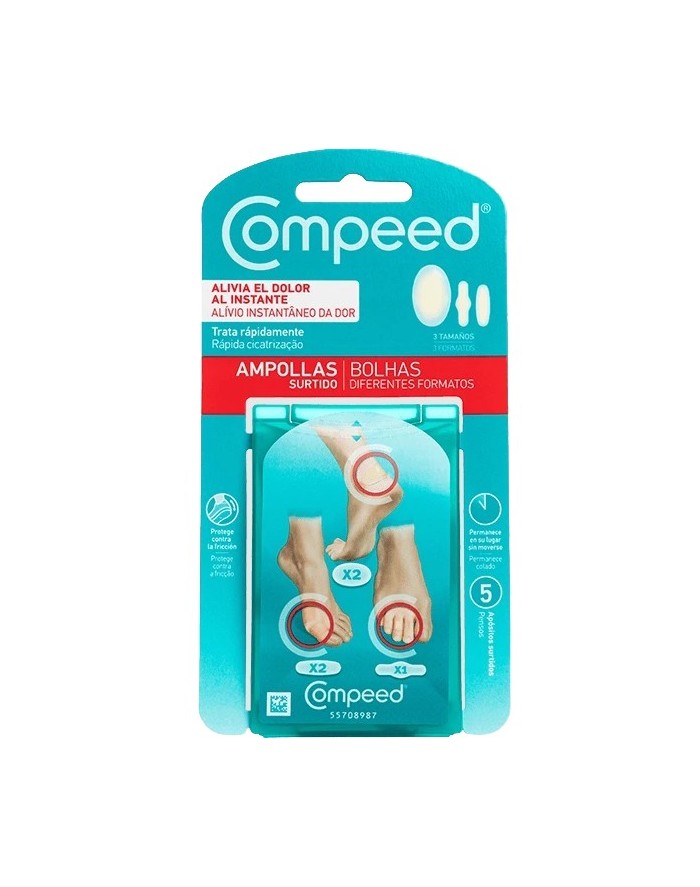 Compeed Ampollas Surtido 3 Tamaños 5 Apósitos Surtidos