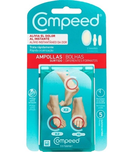 Compeed Ampollas Surtido 3 Tamaños 5 Apósitos Surtidos