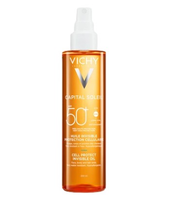 Vichy Capital Soleil Aceite Invisible Cell Protect SPF 50+ 200 ml