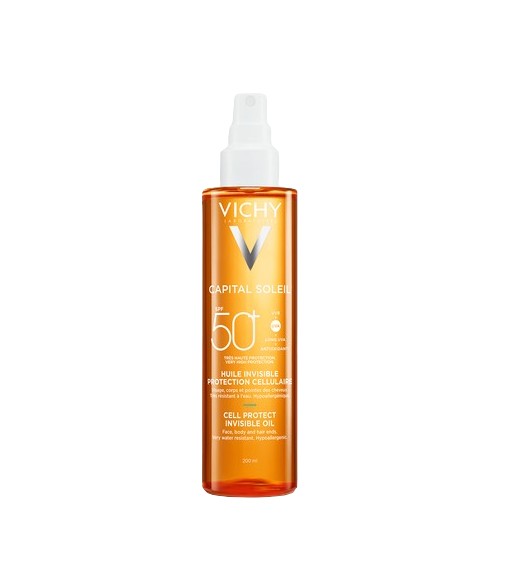 Vichy Capital Soleil Aceite Invisible Cell Protect SPF 50+ 200 ml