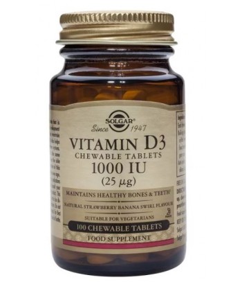Solgar Vitamina D3 1000 UI 100 Cápsulas