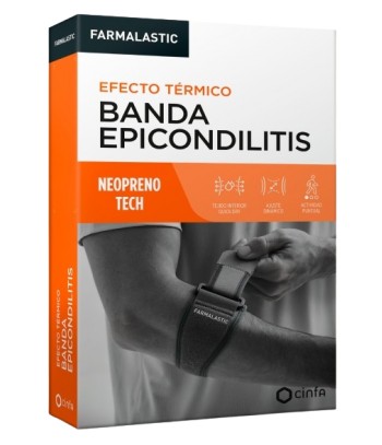 Farmalastic Banda Epicondilitis Neopreno Térmico Talla Única