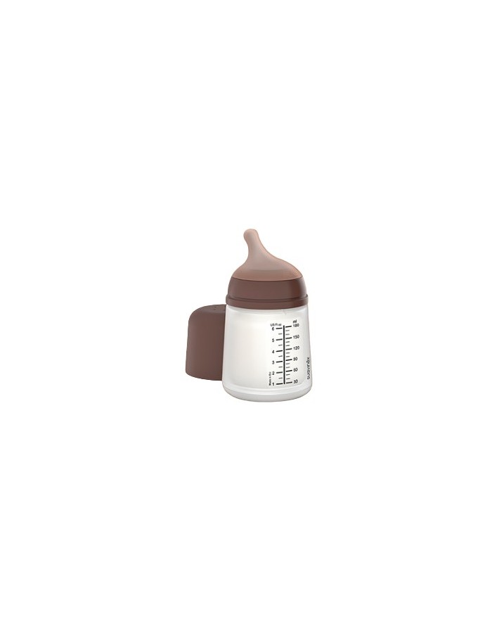 Suavinex Zero Zero Biberón Anticólico Silicona Deep T/S +0m 180 ml