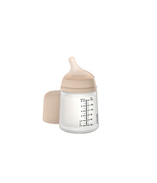 Suavinex Zero Zero Biberón Anticólico Silicona Light T/S -0m 180 ml