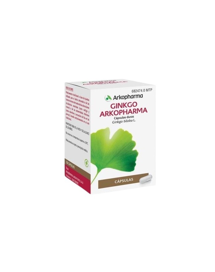 Arkocapsulas Ginkgo 180 mg 100 cápsulas