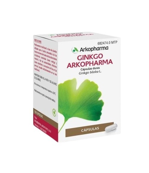 Arkocapsulas Ginkgo 180 mg 100 cápsulas