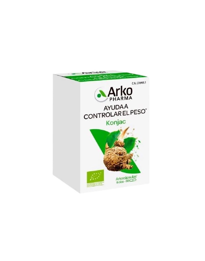 Arkocaps Glucomannan 80 capsules