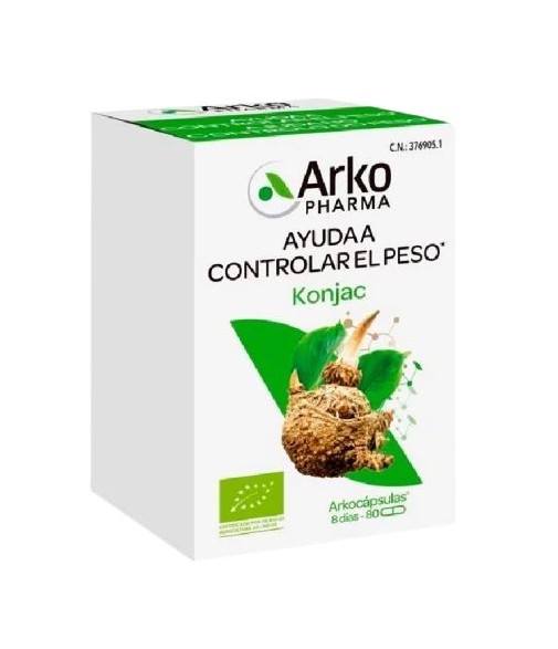 Arkocaps Glucomanano 80 cápsulas