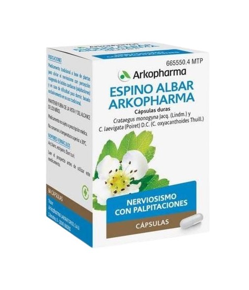 Arkocapsulas Espino Albar 350 mg 48 cápsulas