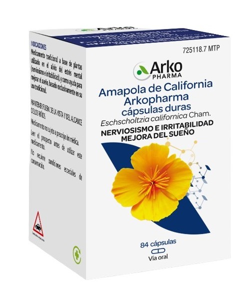 Arkocapsulas California Poppy 84 capsules