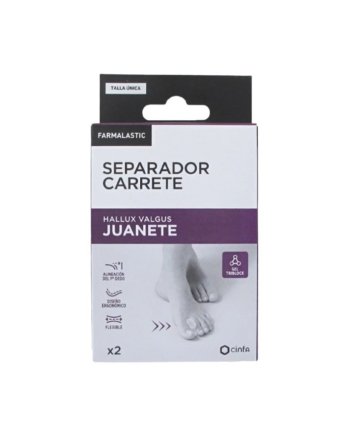 Farmalastic Hallux Valgus Bunion Separator One Size 2 Units