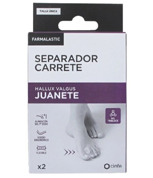 Farmalastic Separador Carrete Hallux Valgus Juanete Talla Única 2 Unidades