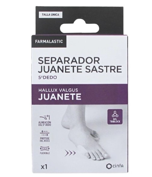 Farmalastic Bunion Separator Tailor's 5th Toe Hallux Valgus