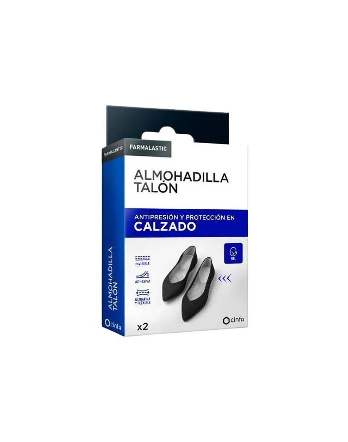 Farmalastic Anti-pressure Heel Pad and Shoe Protection One Size Gel 2 units