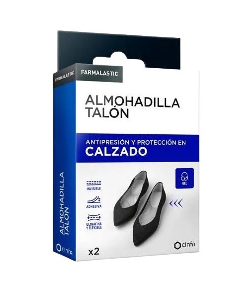 Farmalastic Anti-pressure Heel Pad and Shoe Protection One Size Gel 2 units