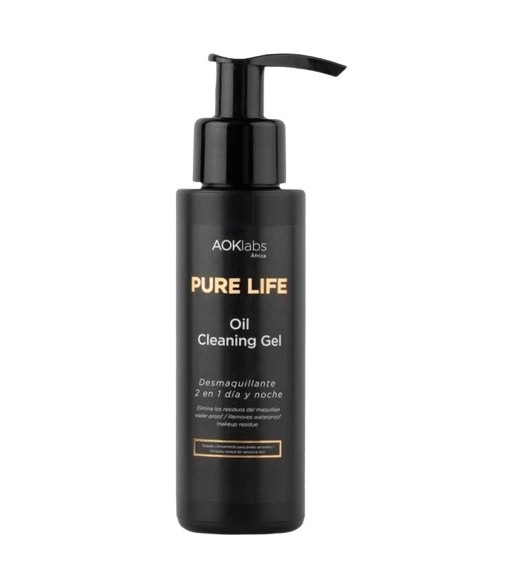 AOKlabs Pure Life Oil Cleaning Gel 2 in 1 Deep Cleansing Day and Night 100 ml