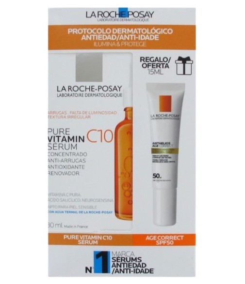 La Roche Posay Pure Vitamin C10 Sérum Deramatológico Anti-arrugas y Anti-oxidante 30 ml