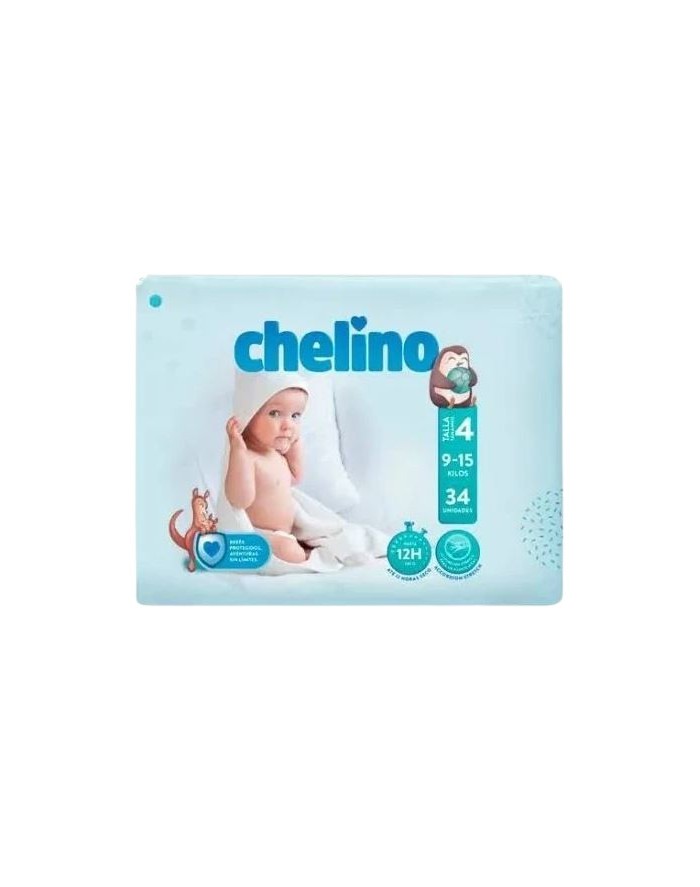 Chelino Love Gateo Pañal Talla 4 34 Unidades