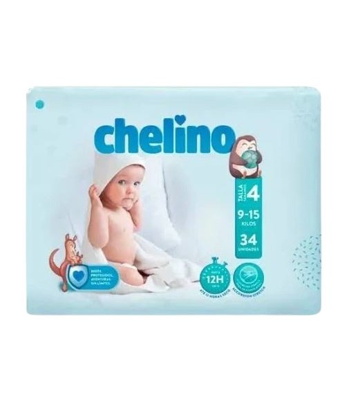 Chelino Love Gateo Pañal Talla 4 34 Unidades