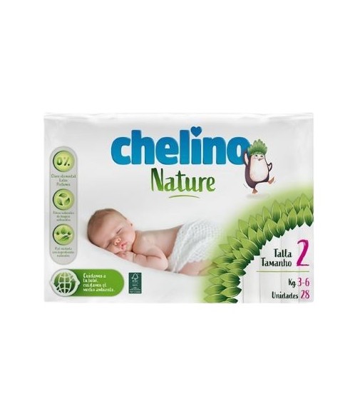 Chelino Nature Pañal Talla 2 28 Unidades
