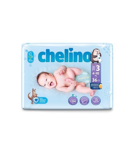 Chelino Love Pañal Tumbado Talla 3 36 Unidades