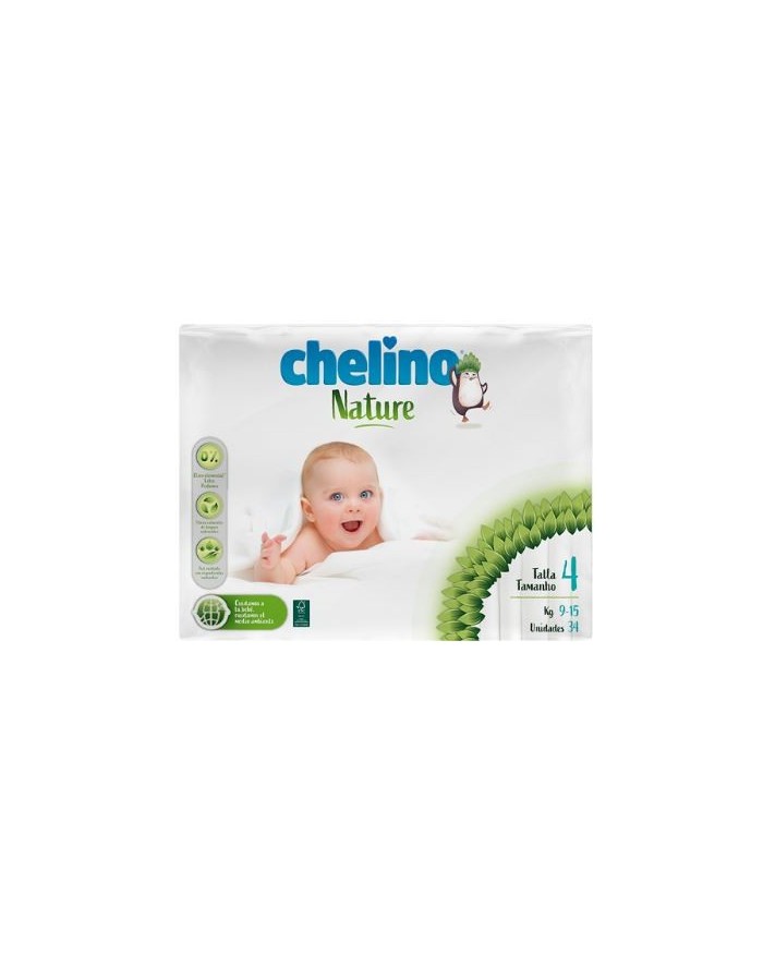 Chelino Nature Pañal Talla 4 34 Unidades