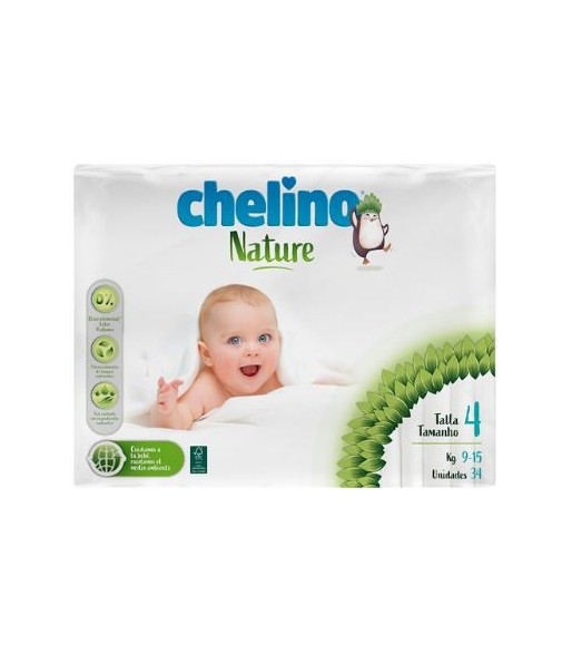Chelino Nature Pañal Talla 4 34 Unidades