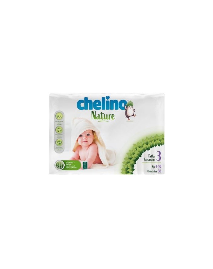 Chelino Nature Pañal Talla 3 36 Unidades